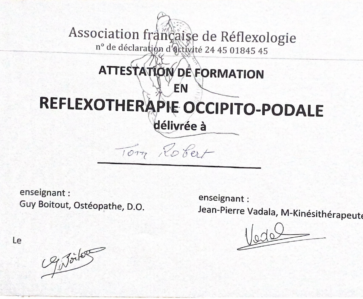 Diplôme de Réflexologie